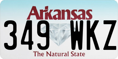AR license plate 349WKZ