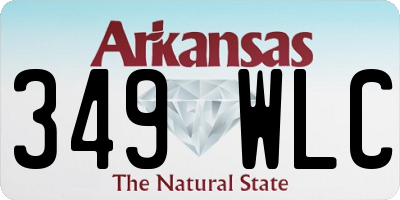 AR license plate 349WLC