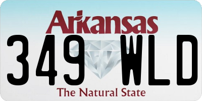 AR license plate 349WLD