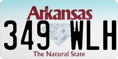 AR license plate 349WLH
