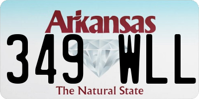 AR license plate 349WLL