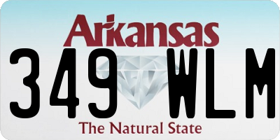 AR license plate 349WLM