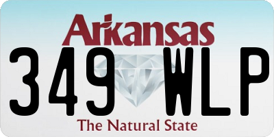 AR license plate 349WLP