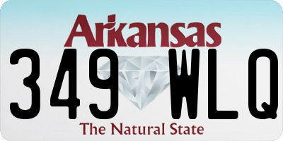 AR license plate 349WLQ
