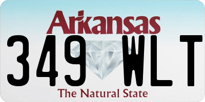 AR license plate 349WLT