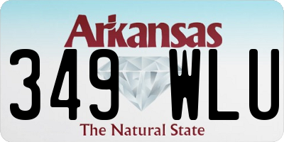 AR license plate 349WLU