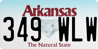 AR license plate 349WLW