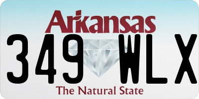AR license plate 349WLX