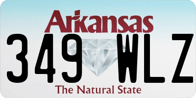 AR license plate 349WLZ