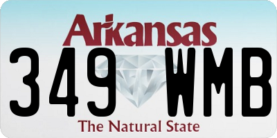 AR license plate 349WMB