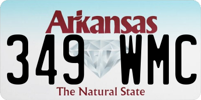 AR license plate 349WMC