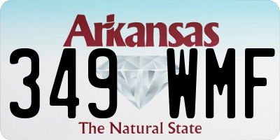 AR license plate 349WMF