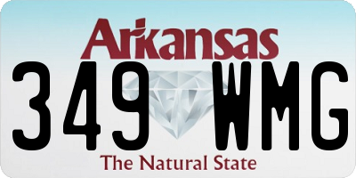 AR license plate 349WMG