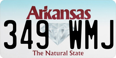 AR license plate 349WMJ