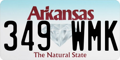 AR license plate 349WMK
