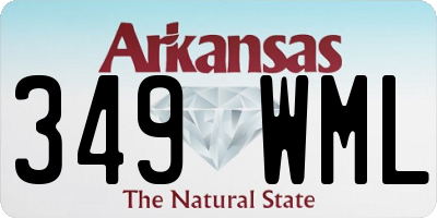 AR license plate 349WML