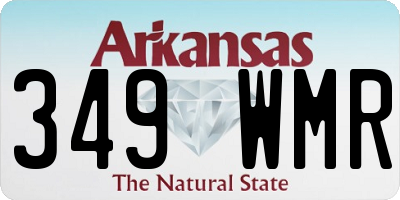 AR license plate 349WMR
