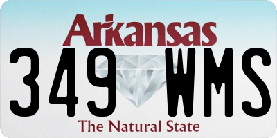 AR license plate 349WMS