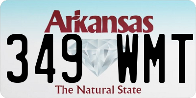 AR license plate 349WMT