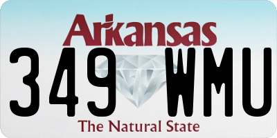 AR license plate 349WMU