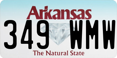 AR license plate 349WMW