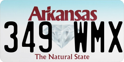 AR license plate 349WMX