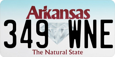 AR license plate 349WNE