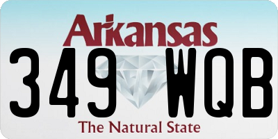 AR license plate 349WQB
