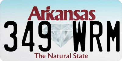 AR license plate 349WRM