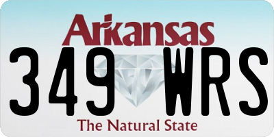 AR license plate 349WRS