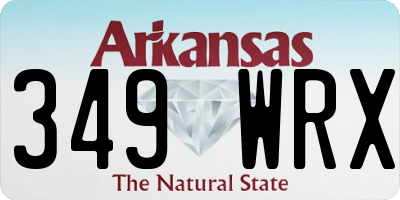 AR license plate 349WRX