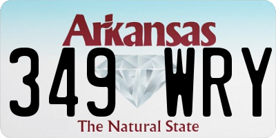 AR license plate 349WRY