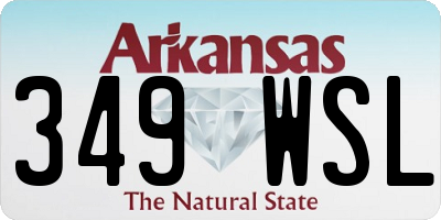 AR license plate 349WSL