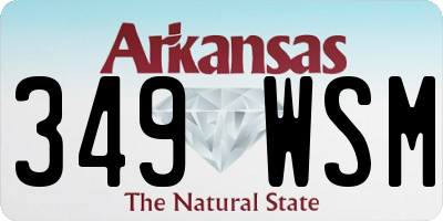 AR license plate 349WSM