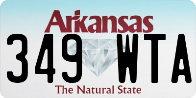 AR license plate 349WTA