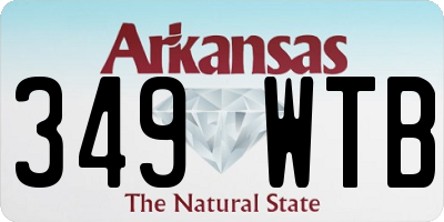 AR license plate 349WTB