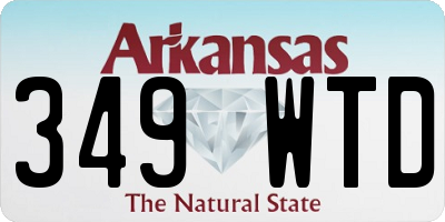 AR license plate 349WTD