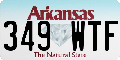 AR license plate 349WTF