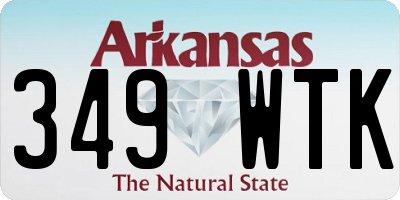 AR license plate 349WTK