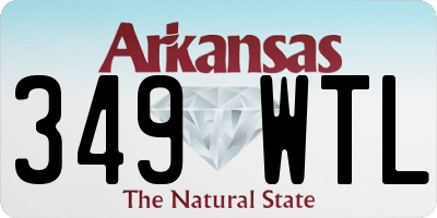 AR license plate 349WTL