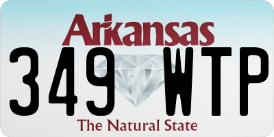 AR license plate 349WTP
