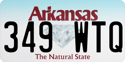 AR license plate 349WTQ