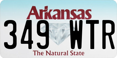 AR license plate 349WTR