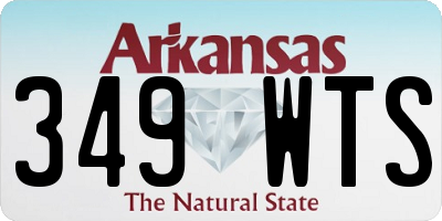 AR license plate 349WTS