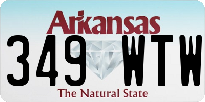 AR license plate 349WTW