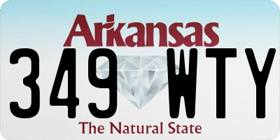 AR license plate 349WTY