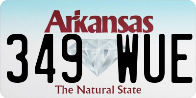AR license plate 349WUE