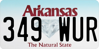 AR license plate 349WUR
