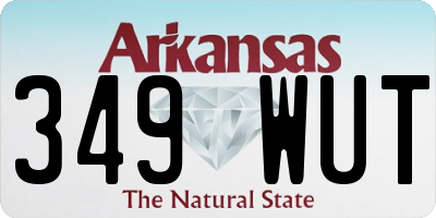 AR license plate 349WUT