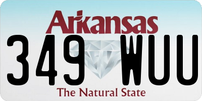 AR license plate 349WUU